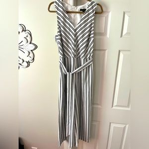 Banana Republic Black and white striped jumpsuit